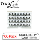 TrueLash Knot-Free Eyelash Extension, DOUBLE, 12-Ply, Long