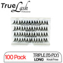 TrueLash Knot-Free Eyelash Extension, TRIPLE, 15-Ply, Long