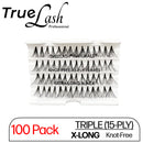 TrueLash Knot-Free Eyelash Extension, TRIPLE, 15-Ply, X-Long