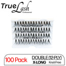 TrueLash Knot-Free Eyelash Extension, DOUBLE, 12-Ply, X-Long